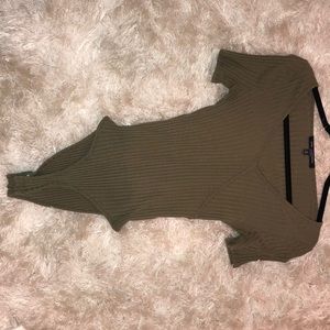 Olive green body suit